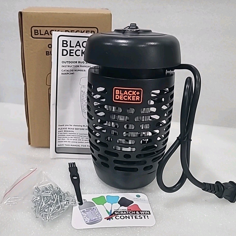 BLACK+DECKER Bug Zapper Mosquito Repellent Outdoor