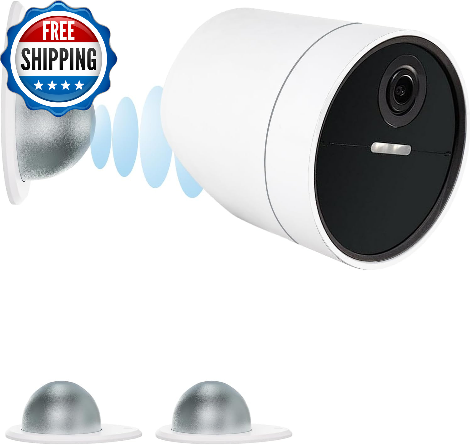 2 Pack Metal Wall Mount Compatible with Simplisafe Wireless Outdoor Security Cam