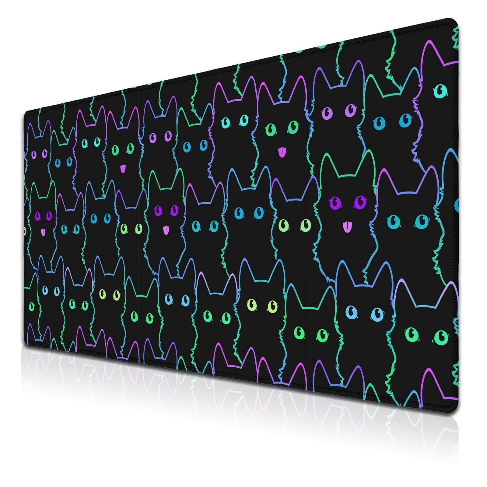 Big Mouse Pad Black Purple The Desk Pad Computer Mouse Pads Keyboard Pads Des...