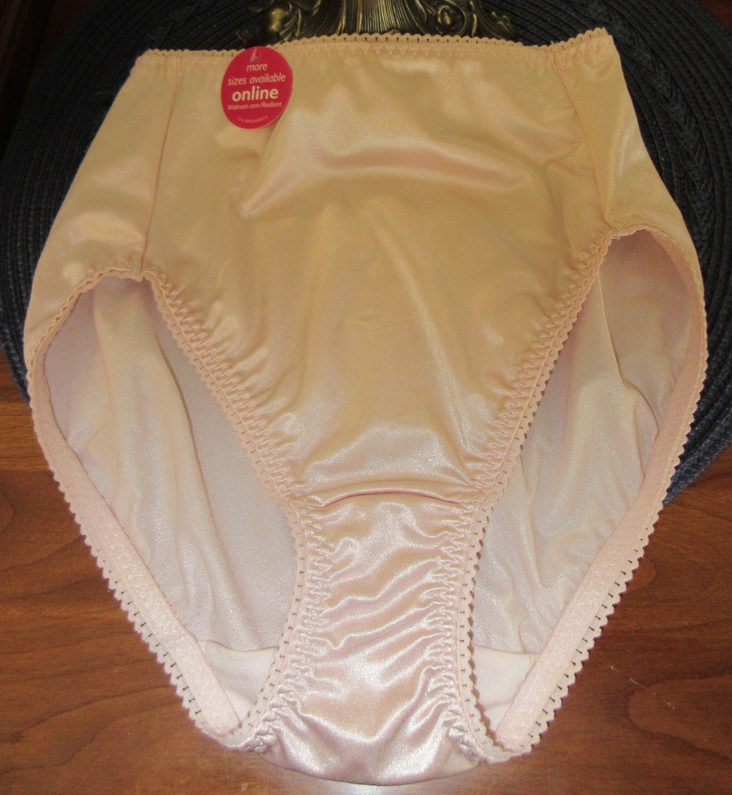 VANITY FAIR SECOND SKIN PINK 48301 liquid satin HI LEG panties S/5 single pair