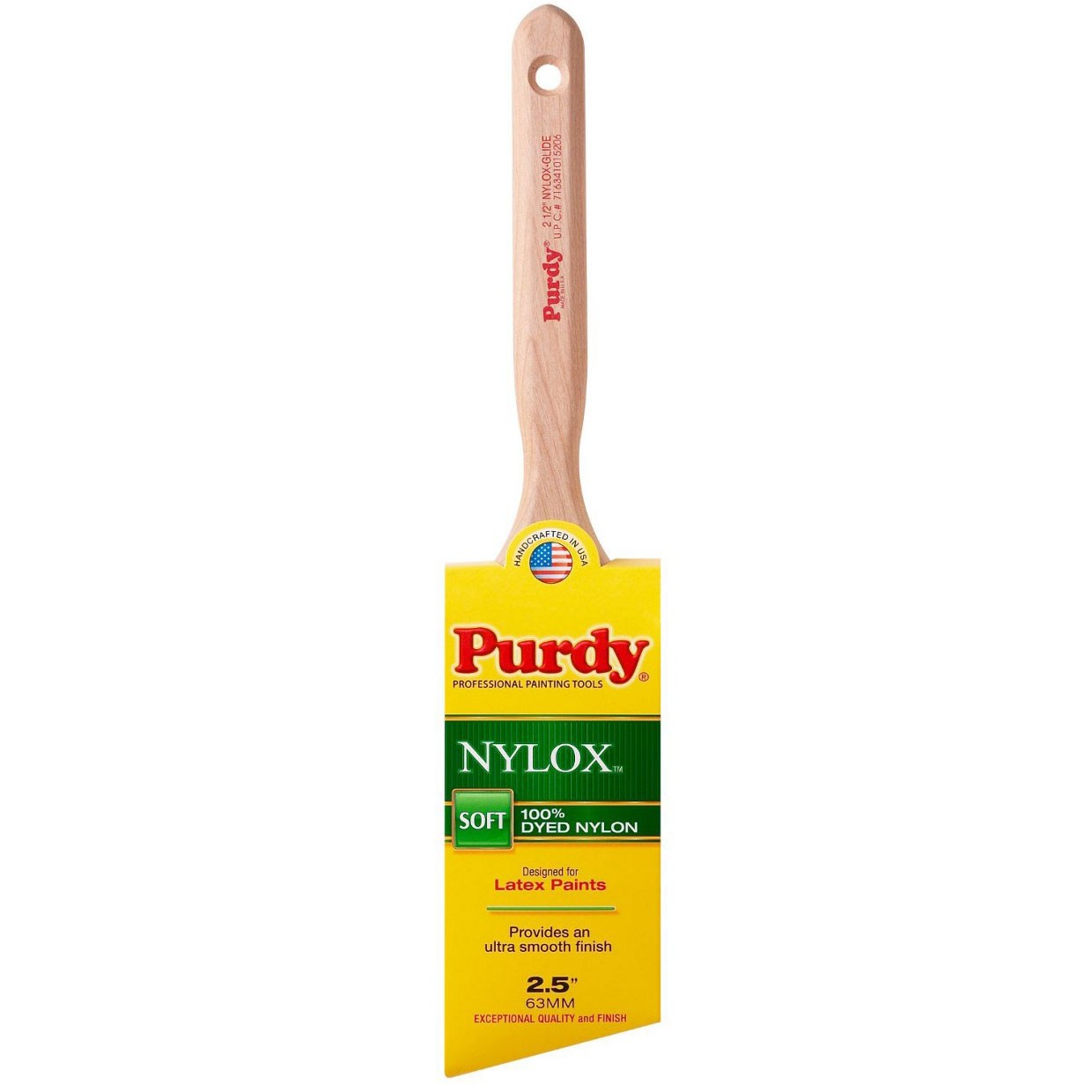 Genuine Purdy Nylox Glide Angular 2-1/2" Paint Brush 144152225