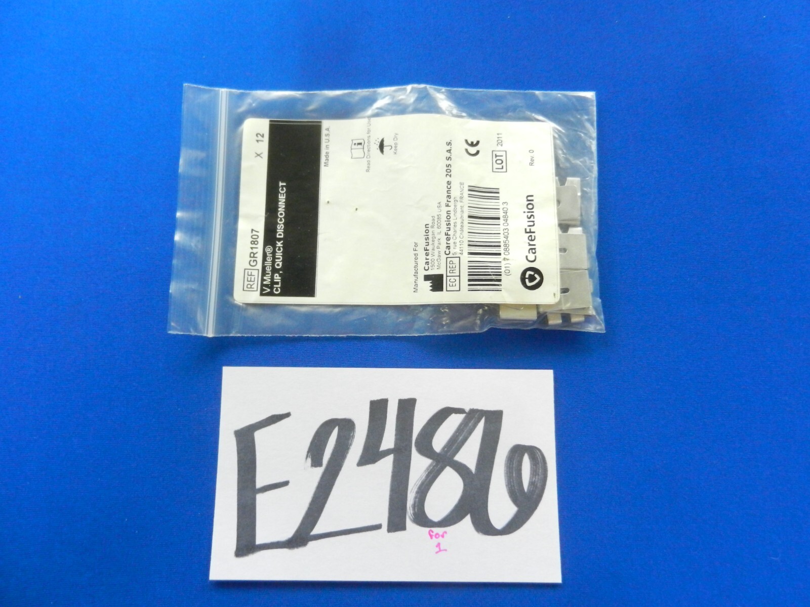 E2486 ***NEW*** V. Mueller GR1807 Quick Disconnect Clip (Qty. 12)