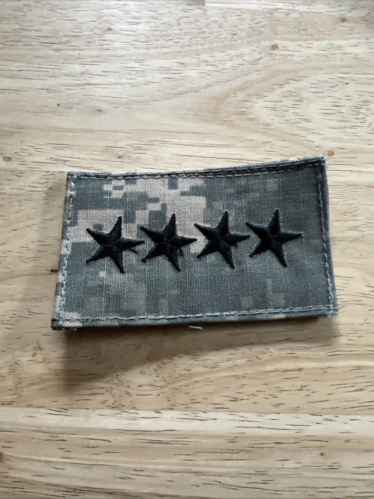 MILITARY PATCH HOOK & LOOP ACU DIGITAL US ARMY 4 FOUR STAR GENERAL