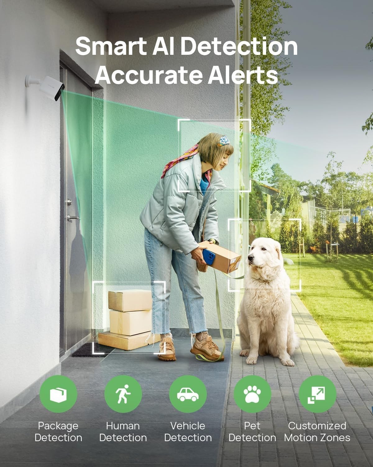 Anona Aurora 4K Solar Security Cameras Wireless Outdoor Indoor + Solar Panel set