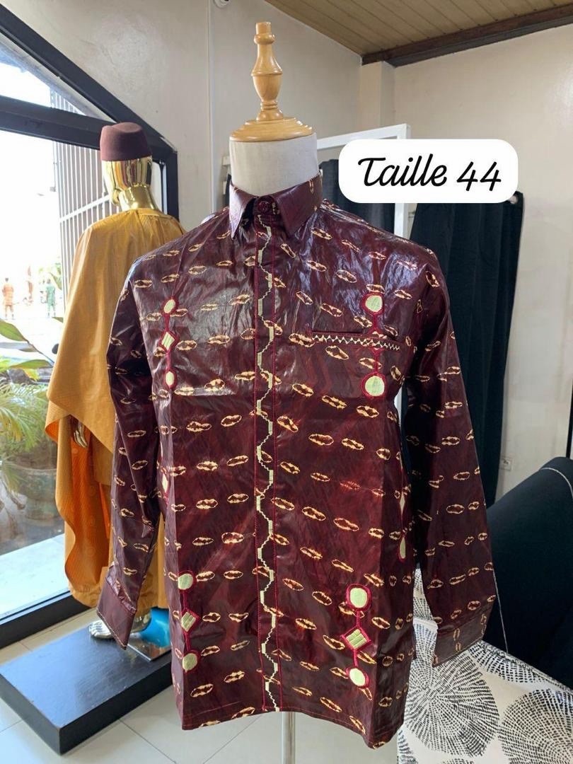 Sahelian Dashiki Shirt for Men, Multiple Colors & Sizes 42-50