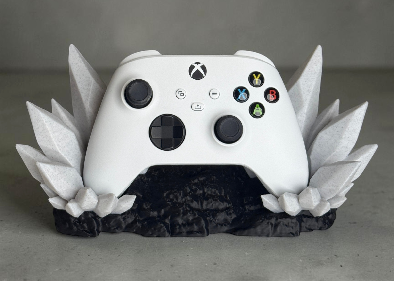 Xbox Series X/S Controller Stand Crystal Rock Dock Holder 3D Printed Display