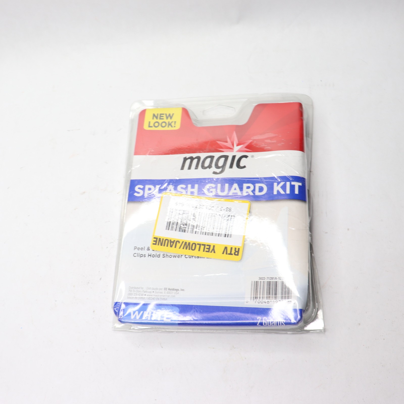 (2-Pk) Magic Splash Guard Kit Prevent Water from Splashing White SG226T
