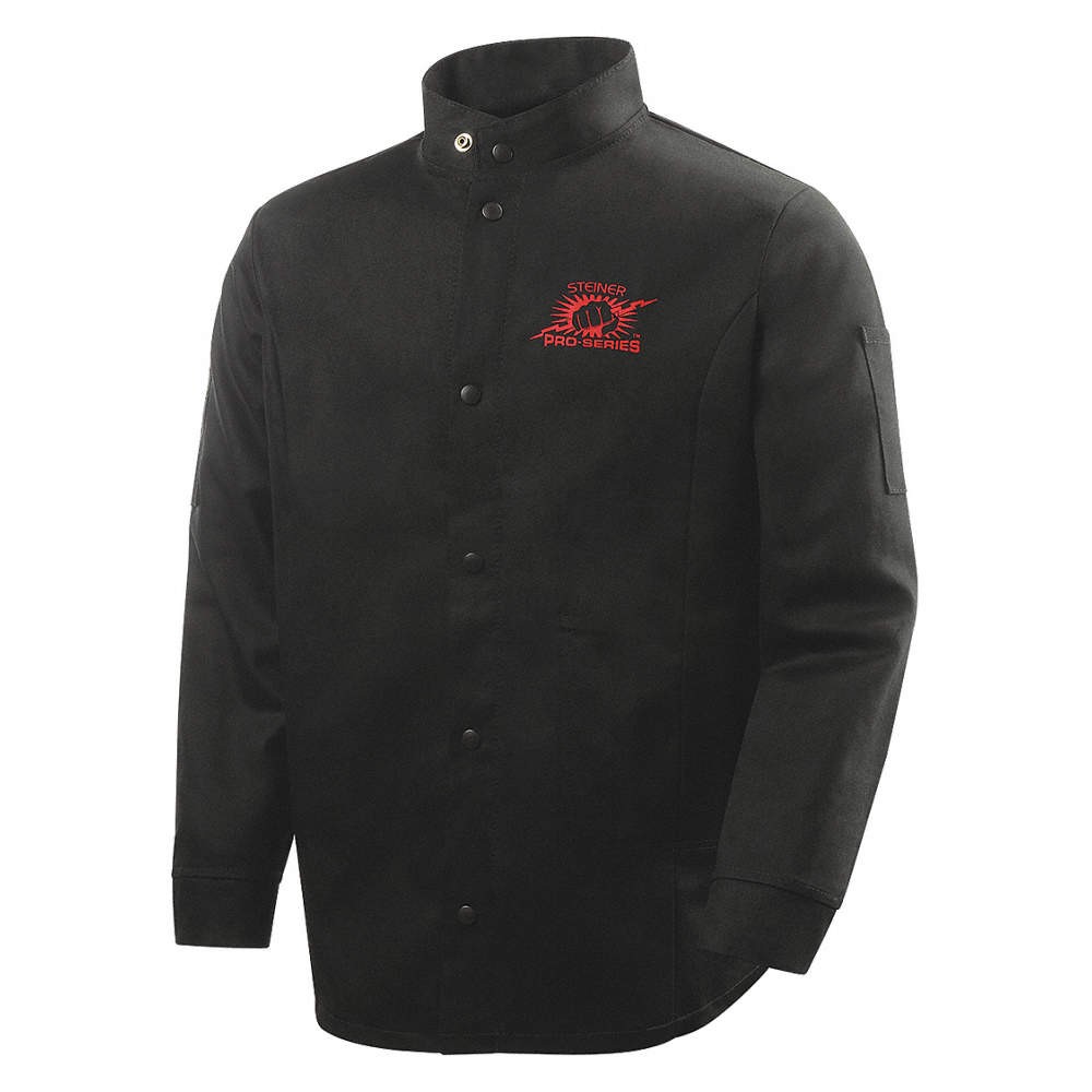 STEINER 1160-M Welding Jacket,Black,M 4FRR5