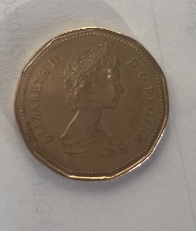 1987 Canada $1 Dollar Coin Loonie Queen Elizabeth II Duck Design Rare Coinage