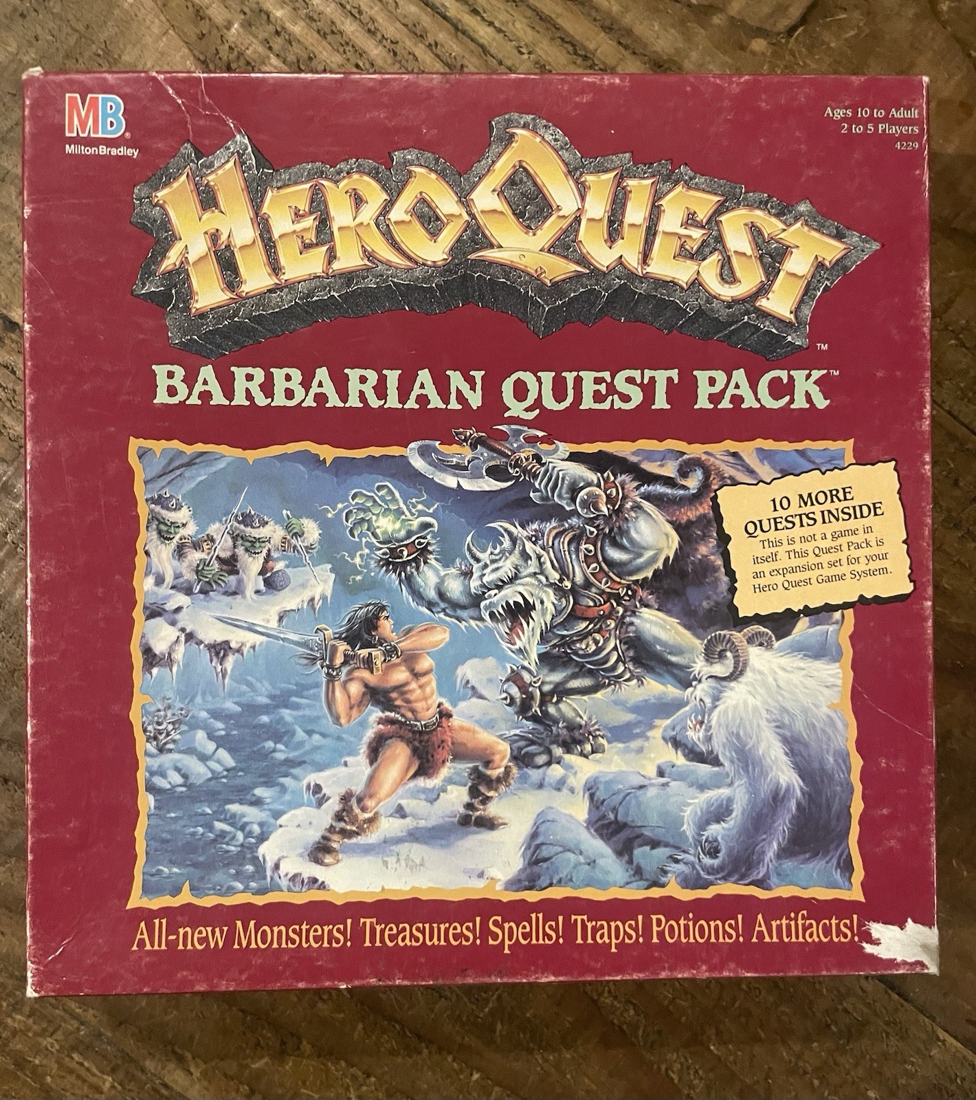 1992 Milton Bradley Hero Quest Barbarian Expansion Pack Complete