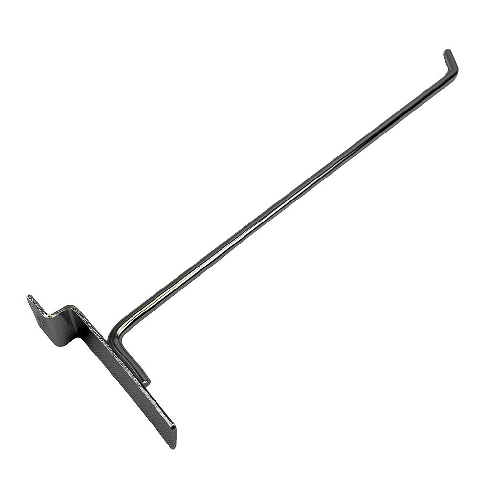 24 Pc 12'' Chrome Slatwall Hook Hooks Retail Display Wire Metal Hanger