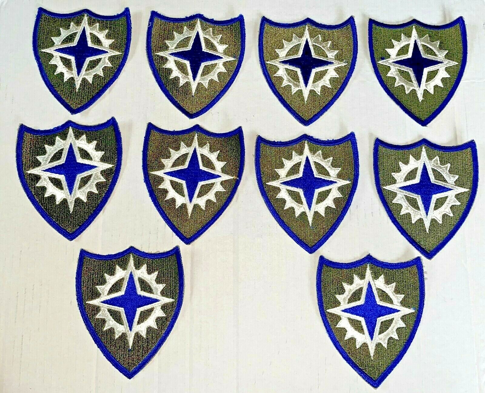 DEALER LOT of 10-WWII 1944 "US Army 16th Army Corps Europe Patch" -G.I. ISSUED*