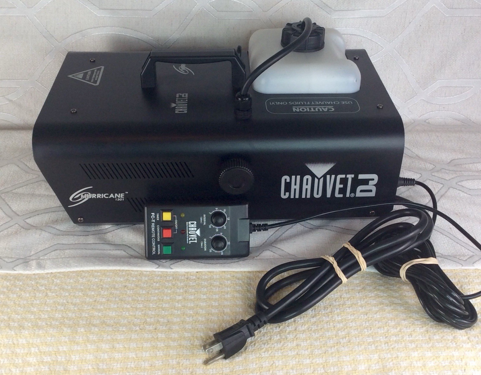Chauvet Hurricane DJ 1301 Fog Machine-Wired  Remote Concert-Halloween-Party-Work