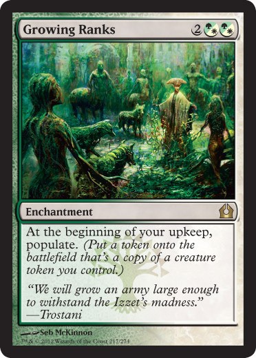 1x Growing Ranks Light Play MTG Magic - Kid Icarus -