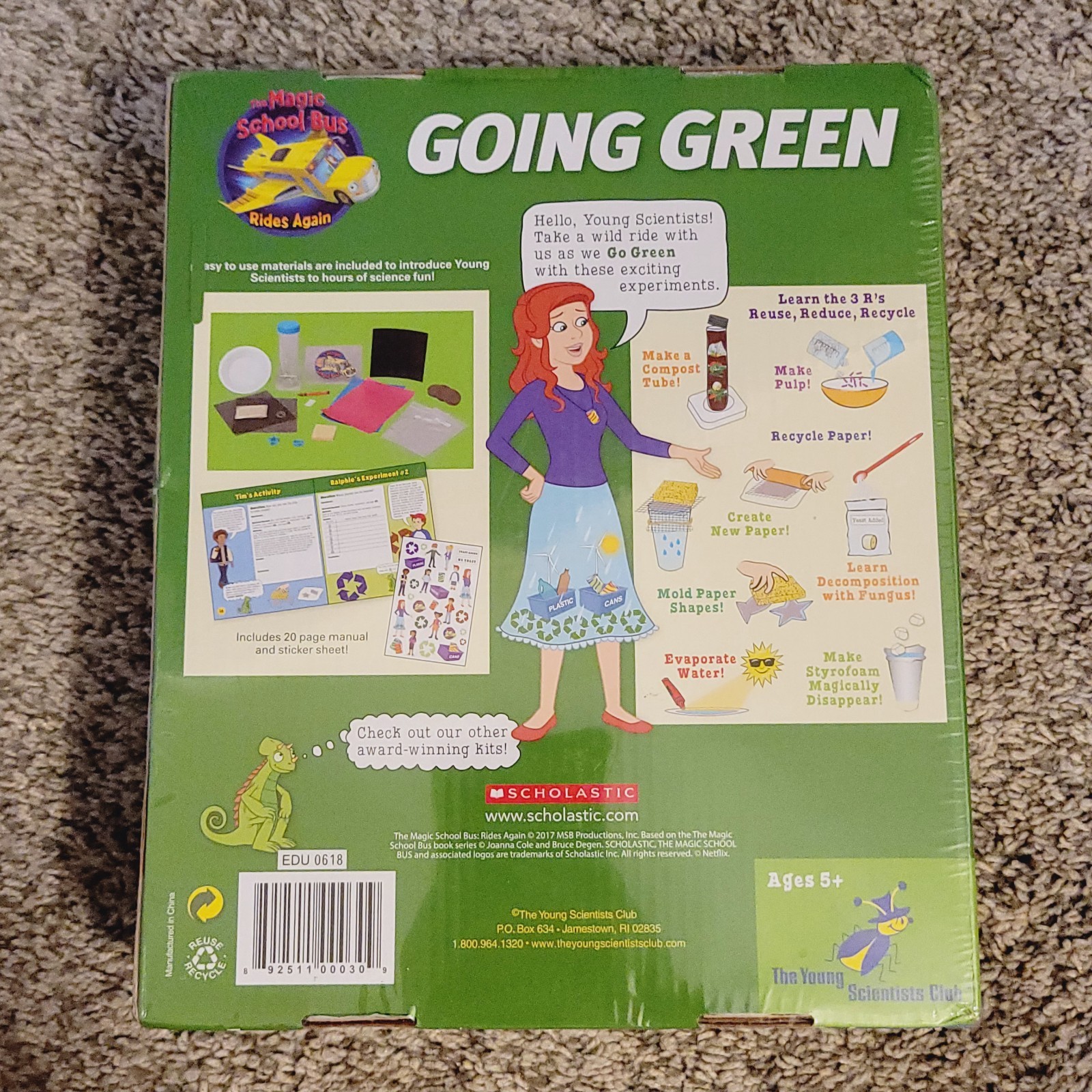 NEW The Magic School Bus Rides Again Going Green Science Experiment Kit 2017