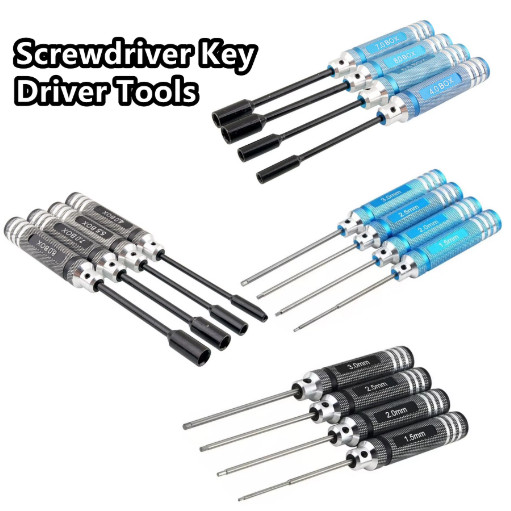 RC Hex Nut Driver Set 1.5-8.0mm Allen Screwdriver Tool for Traxxas Tamiya HPI