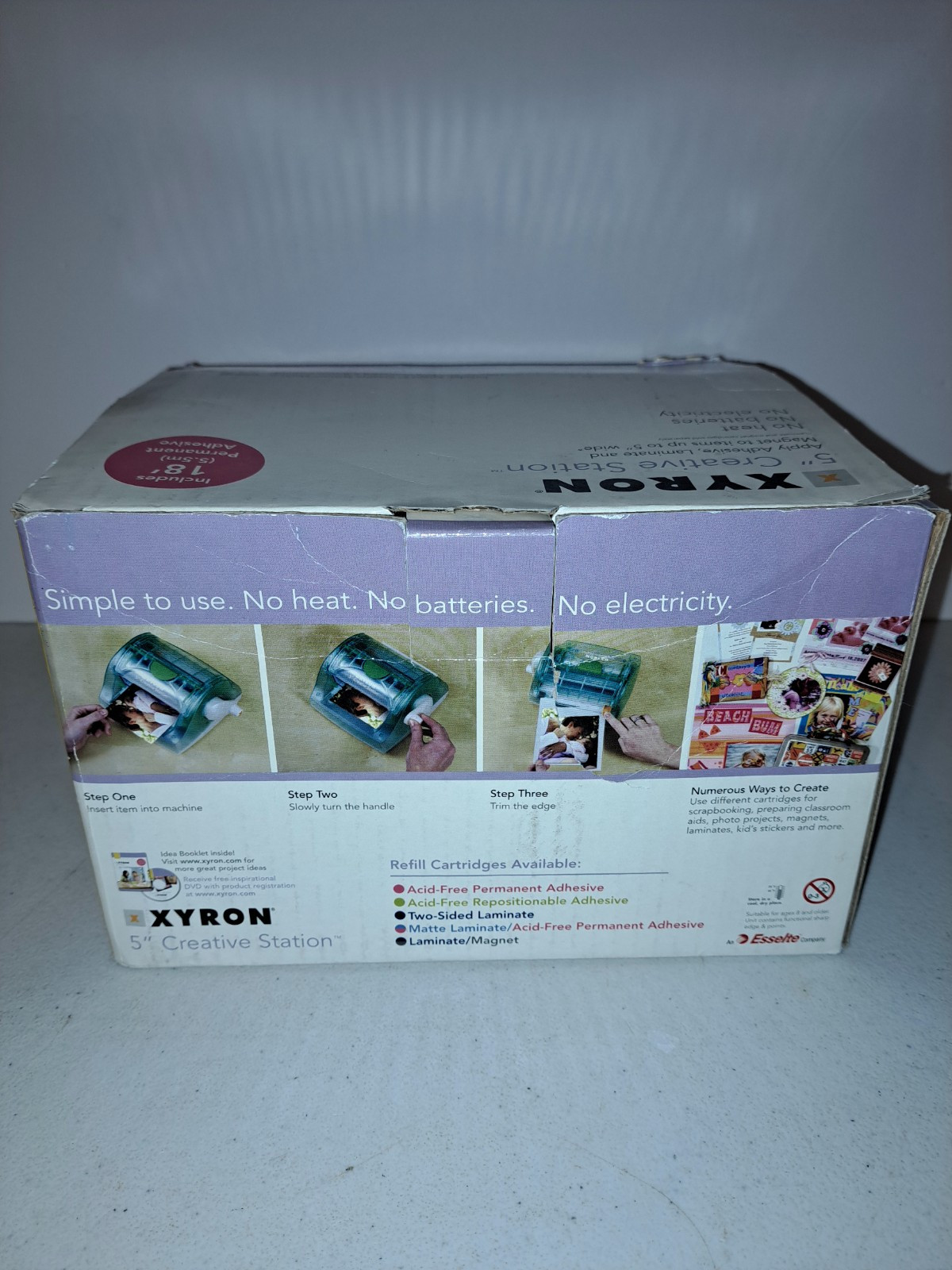 XYRON 5" Creative Station Laminator Label Magnet Maker Plus Refill Cartridge