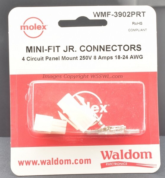 Molex Waldom WMF-3902PRT 4 Circuit 18-24 AWG  Contacts