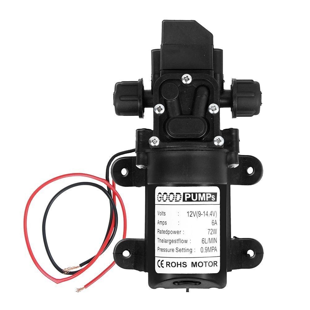 2PCS 12V Water Pump 130PSI Self Priming Diaphragm High Pressure Automatic Switch