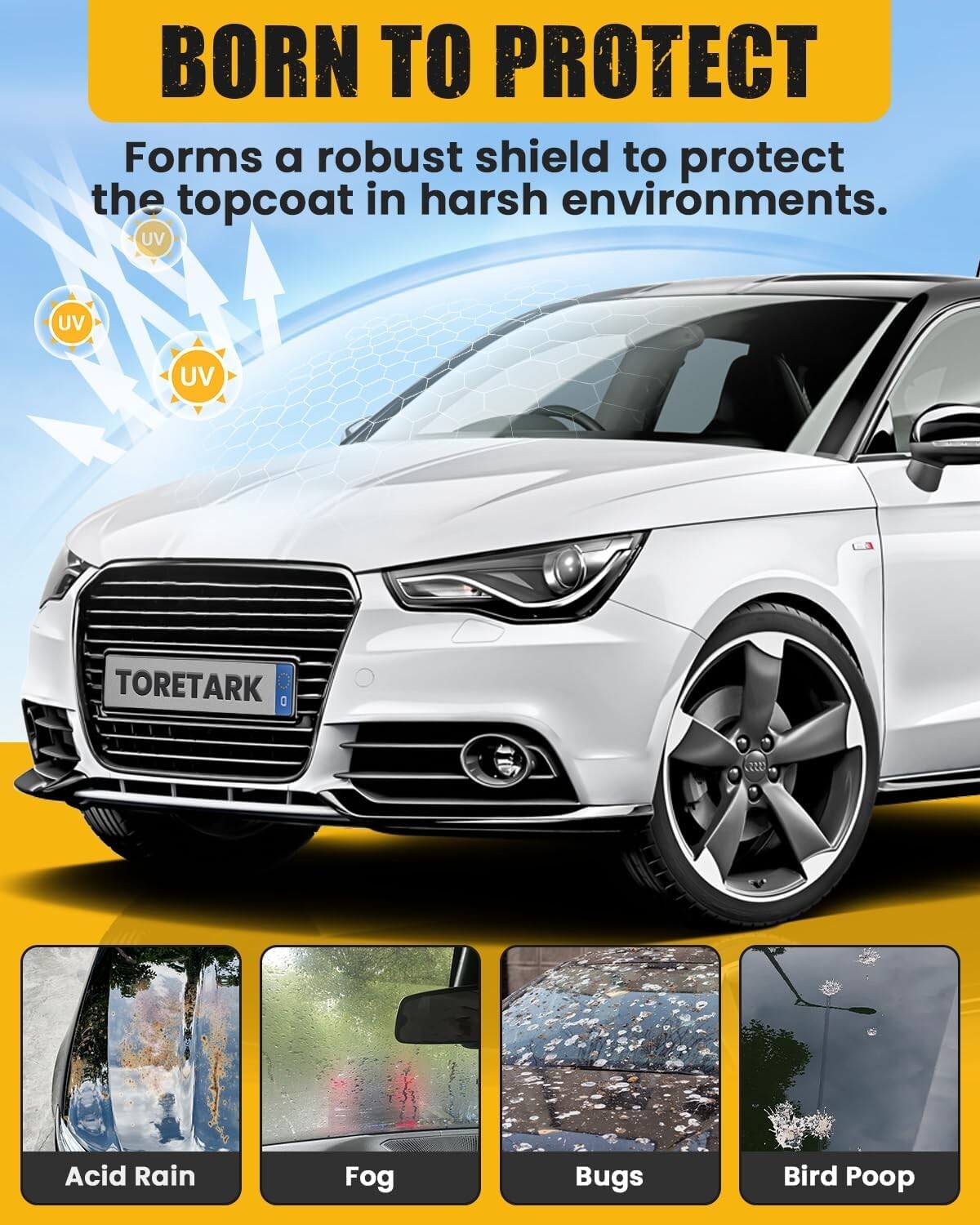 Carceracot Ceramic Coating for Cars (16 oz.), Unmatched Shine Nano Car Wax...