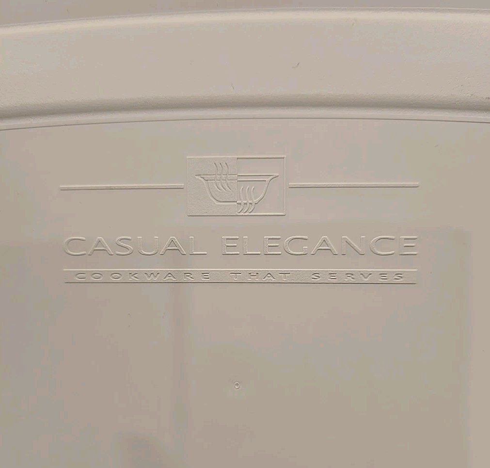CORNINGWARE Casual Elegance REPLACEMENT LID L15-PC White Rectangle 12" x 15"
