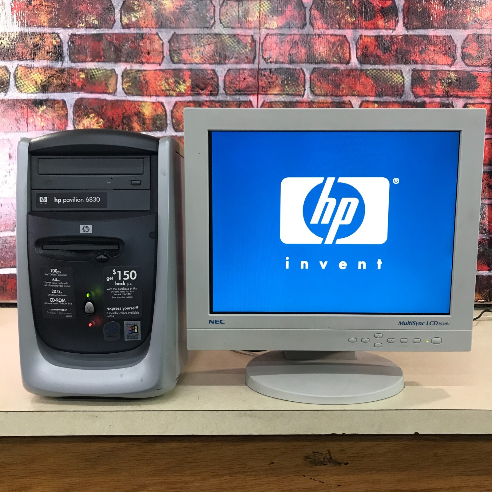 HP Pavilion 6830 ATX PC Intel Celeron 700MHz 64MB RAM No HDD (Retro Gaming)