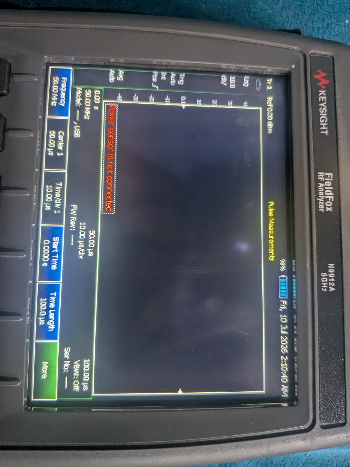Keysight Agilent Fieldfox N9912A Spectrum Analyzer Generator VNA Meter Cpu2 Cald