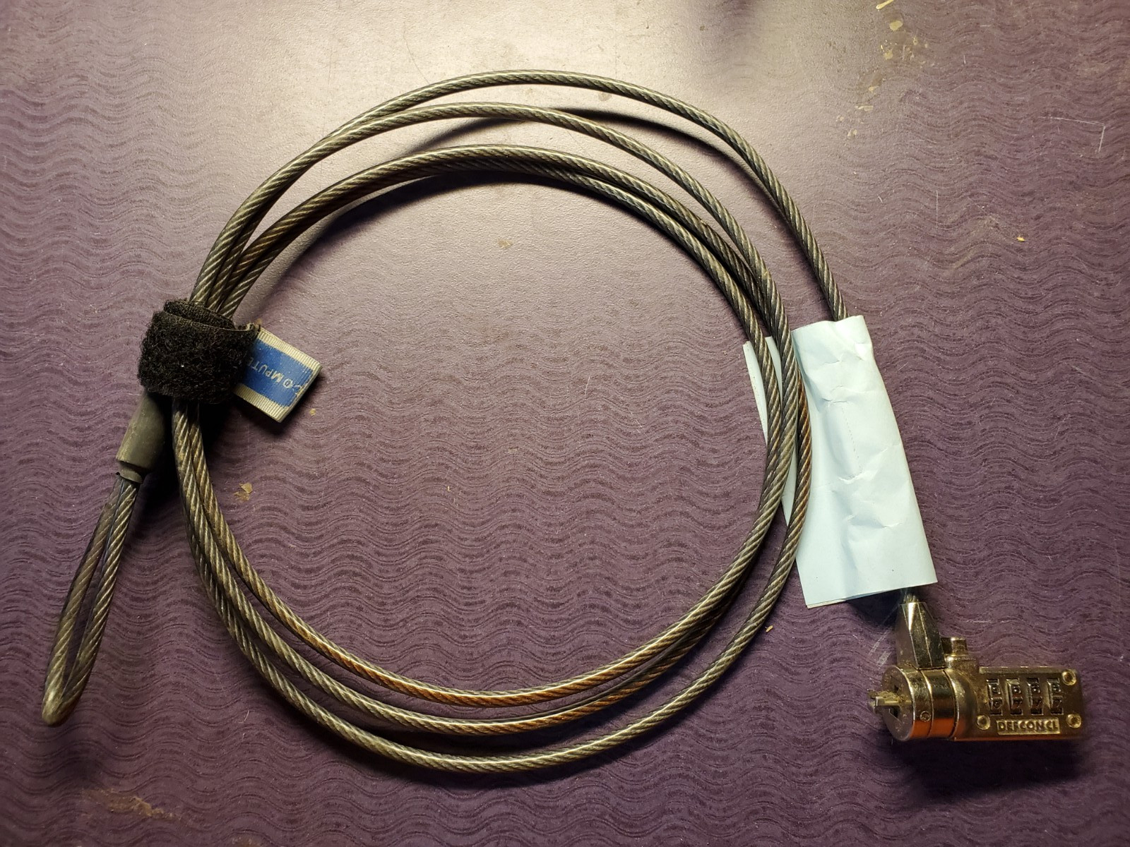 Cable. Computer Lock, K-Slot, Combonation Code