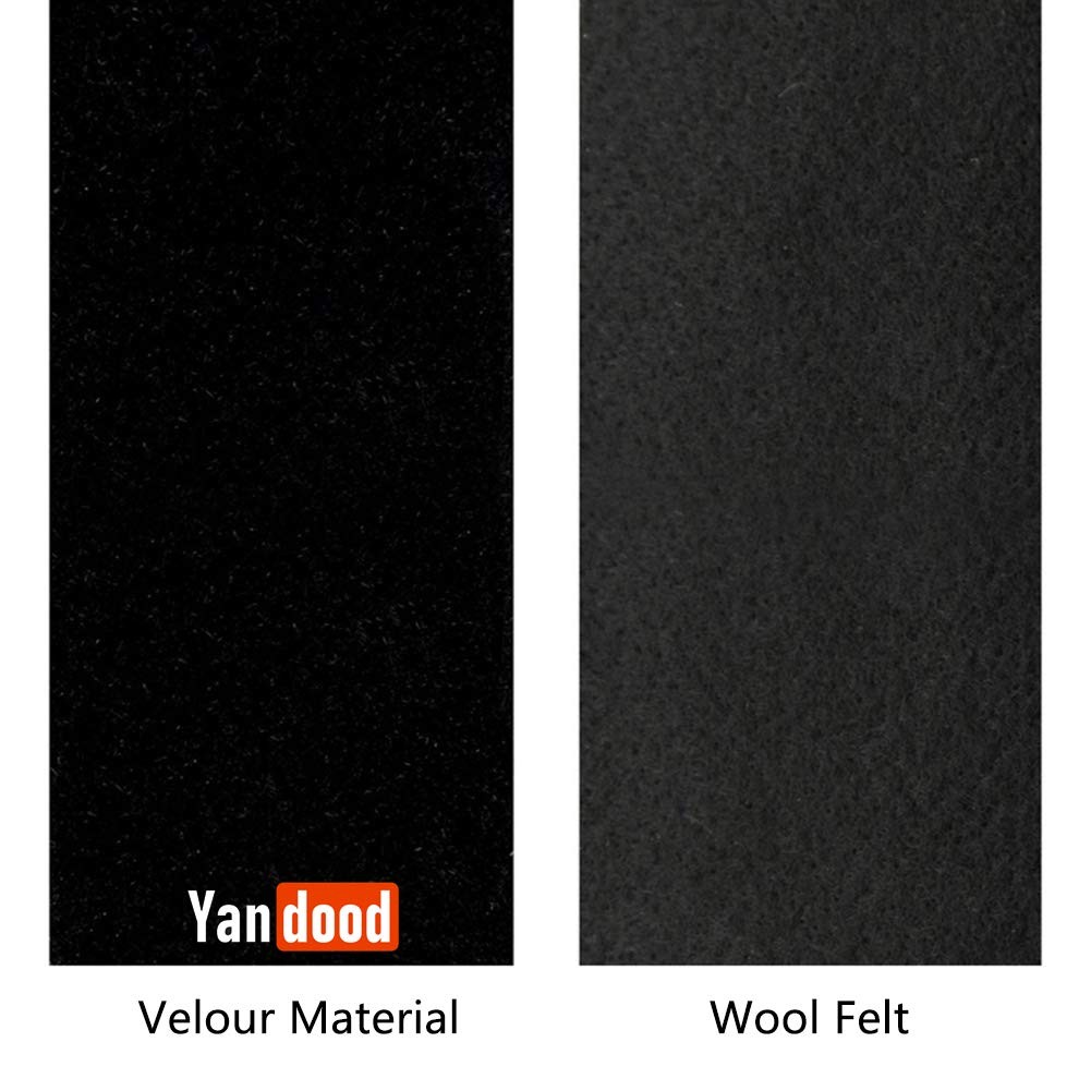 Black Flocking Adhesive Felt Tape Border Projector Screen Frame 3in x 30ft