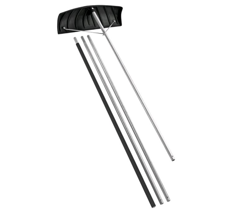 Suncast 20' 3⅜" / 6.18 Meter Extendable Roof Rake Aluminum Graphite Plastic New