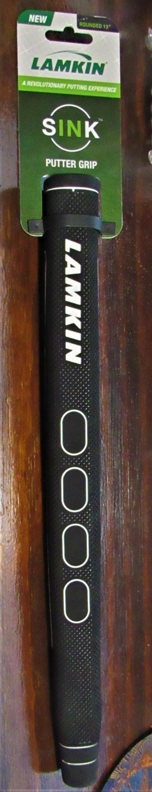 Lamkin Sink 13" Rounded Putter Grip - Black/White - .58R - 123g