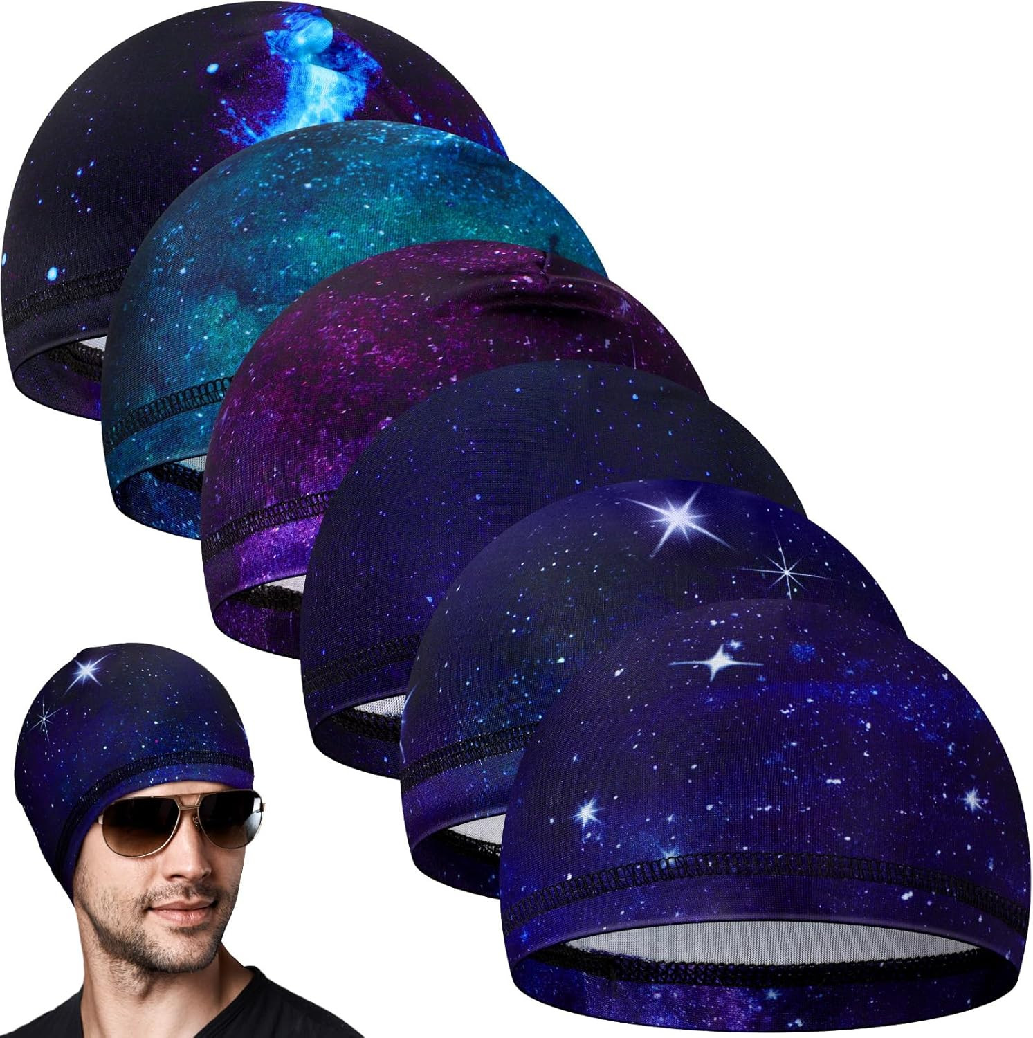 Pañuelos para la cabeza hombre bandana bandas para el cabello Starry Style