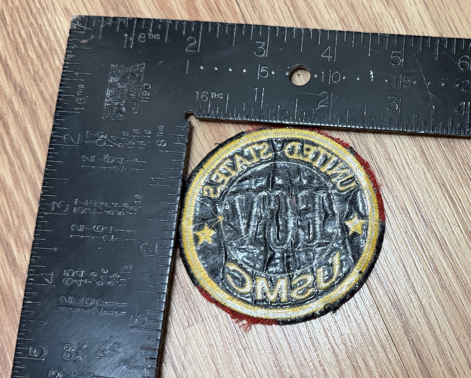 USMC ECV United States Round Biker Patch 3in