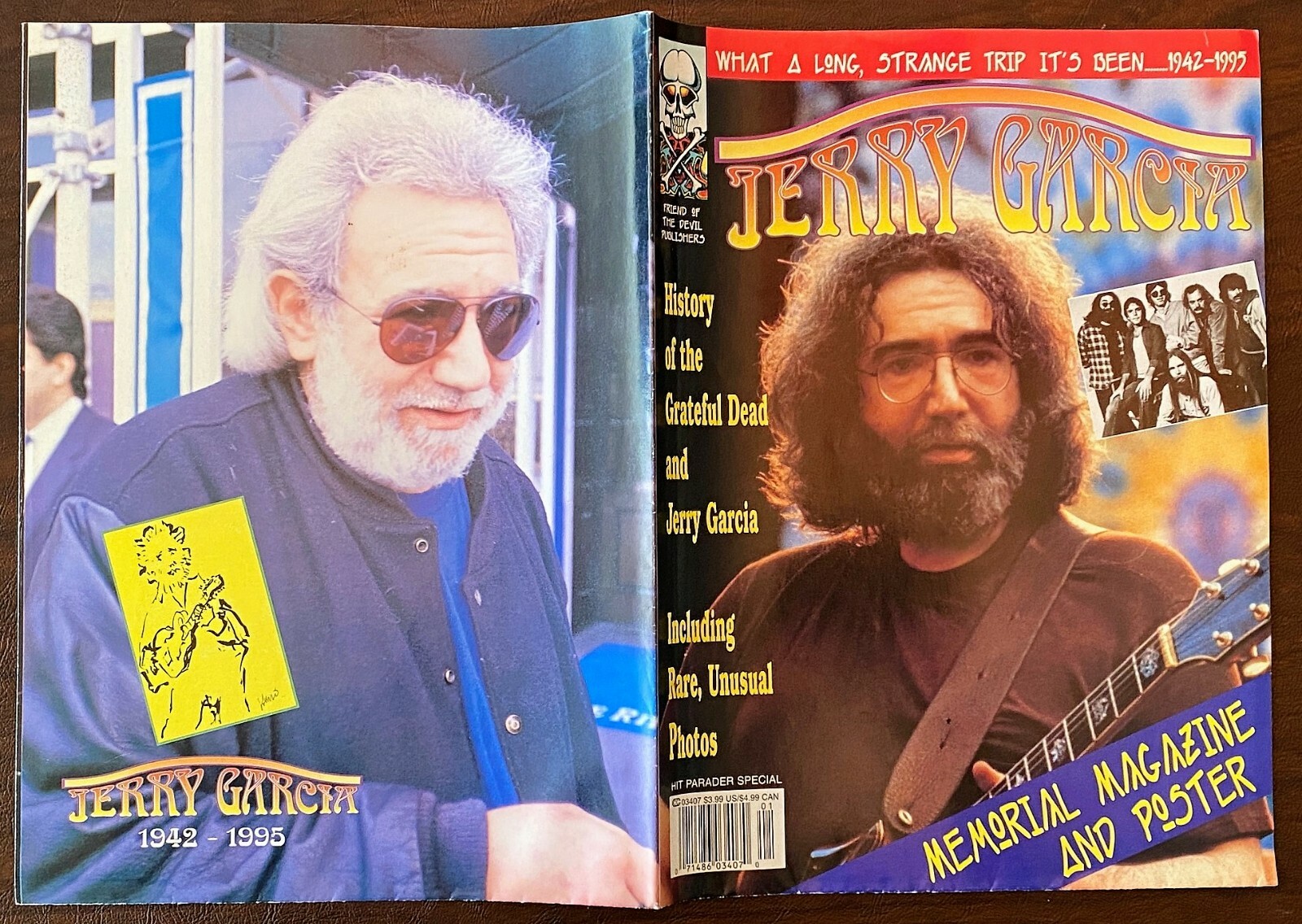 JERRY GARCIA Tribute Mag/Poster - Friend of the Devil Publishers
