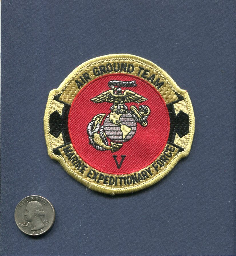 Original MEF 5 Marine Expeditionary Force 5 USMC Marine Unit Squadron Patch