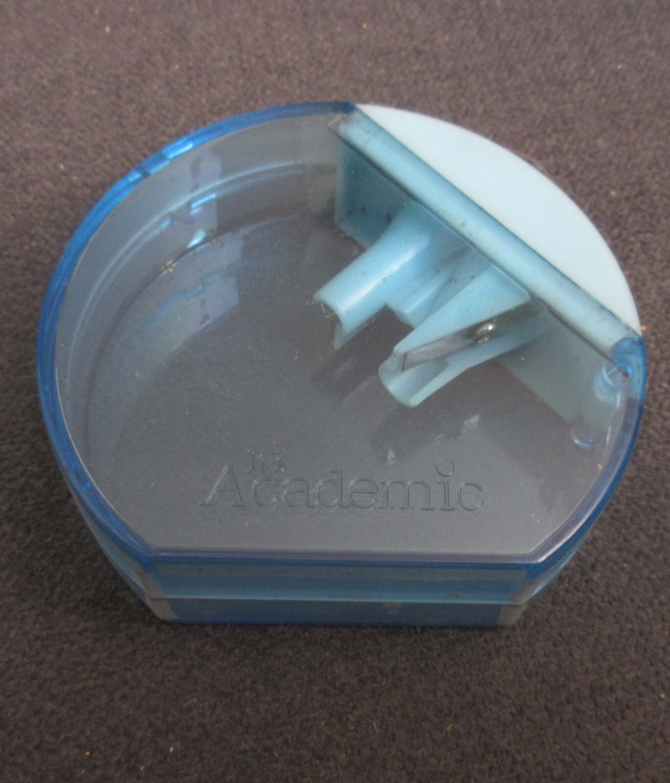 It's Academic Light Blue Two Hole Pencil Sharpener