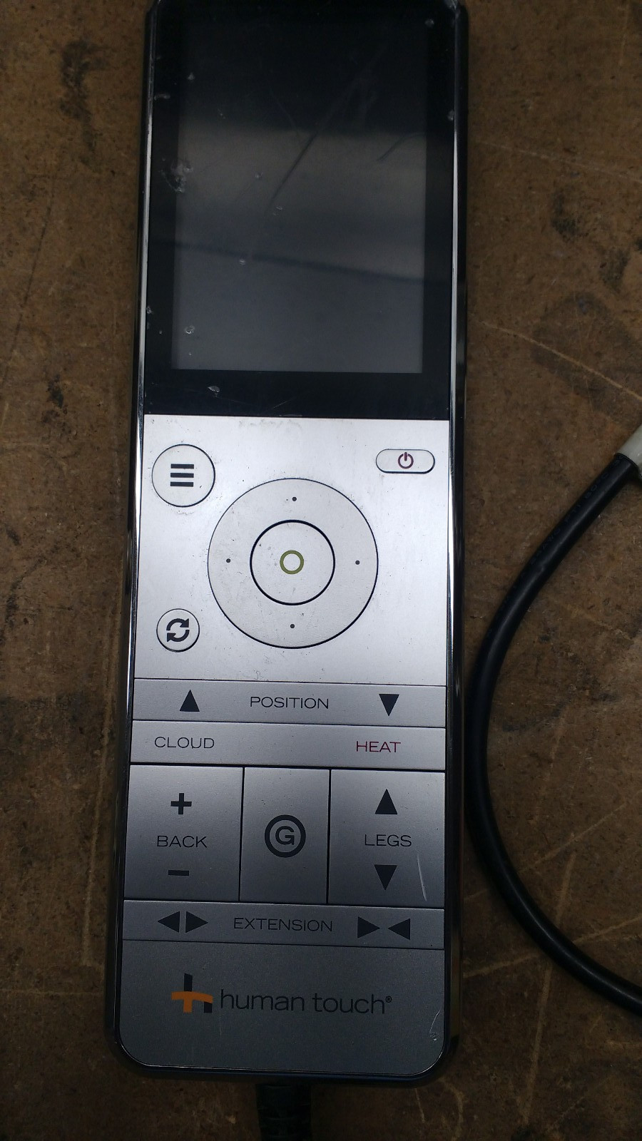 Human Touch Massage Chair Remote ONLY Novo Flex  for parts broken cable see pics