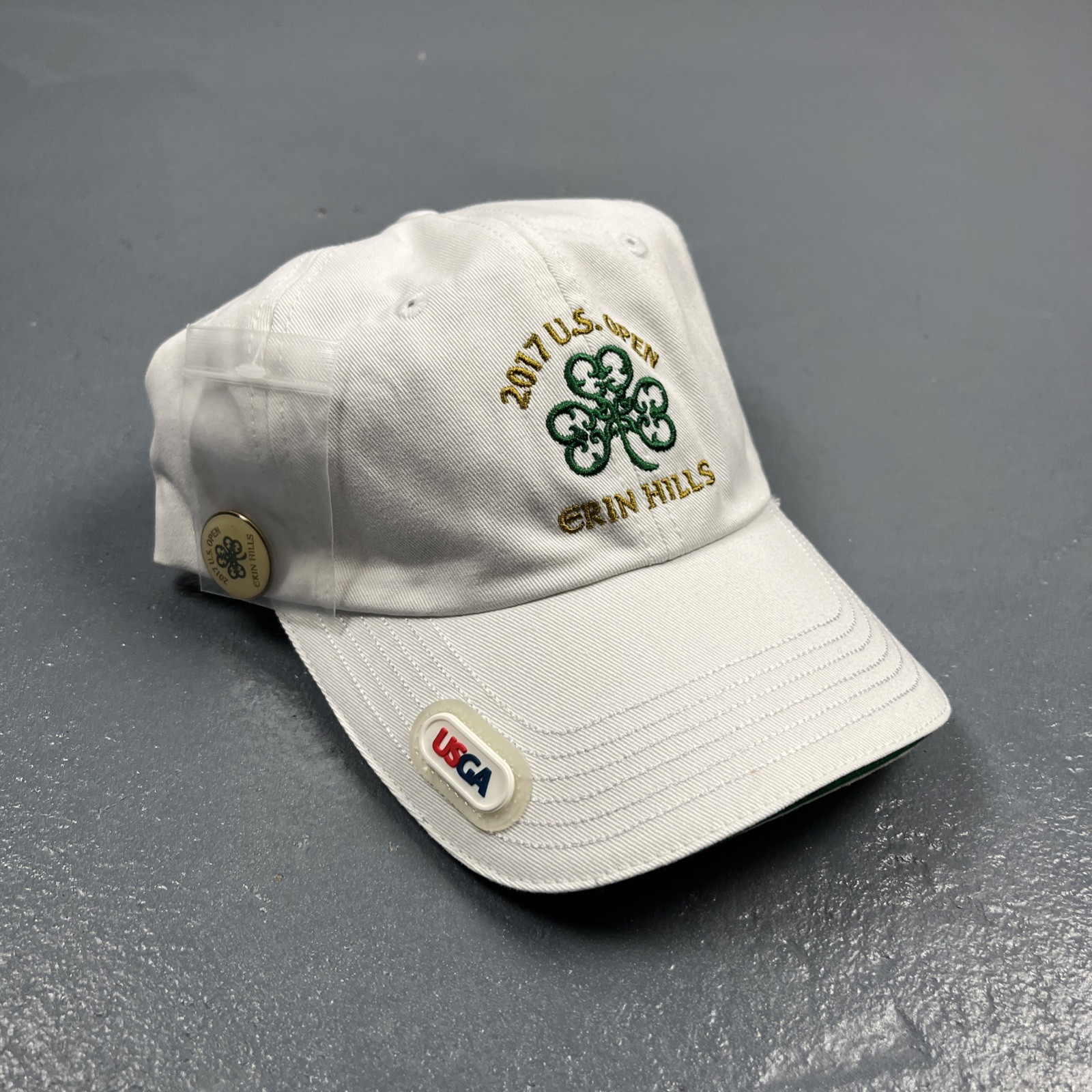 2017 U.S. Open Erin Hills Hat Cap Strapback White USGA Member Brand New