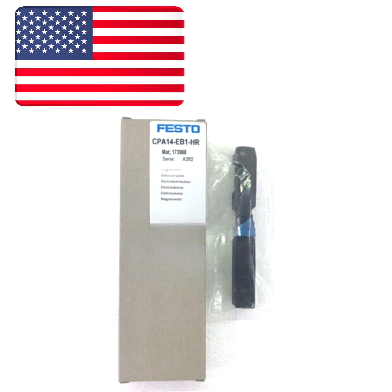 1PC New Festo CPA14-EB1-HR 173988 Solenoid Valve - US Stock