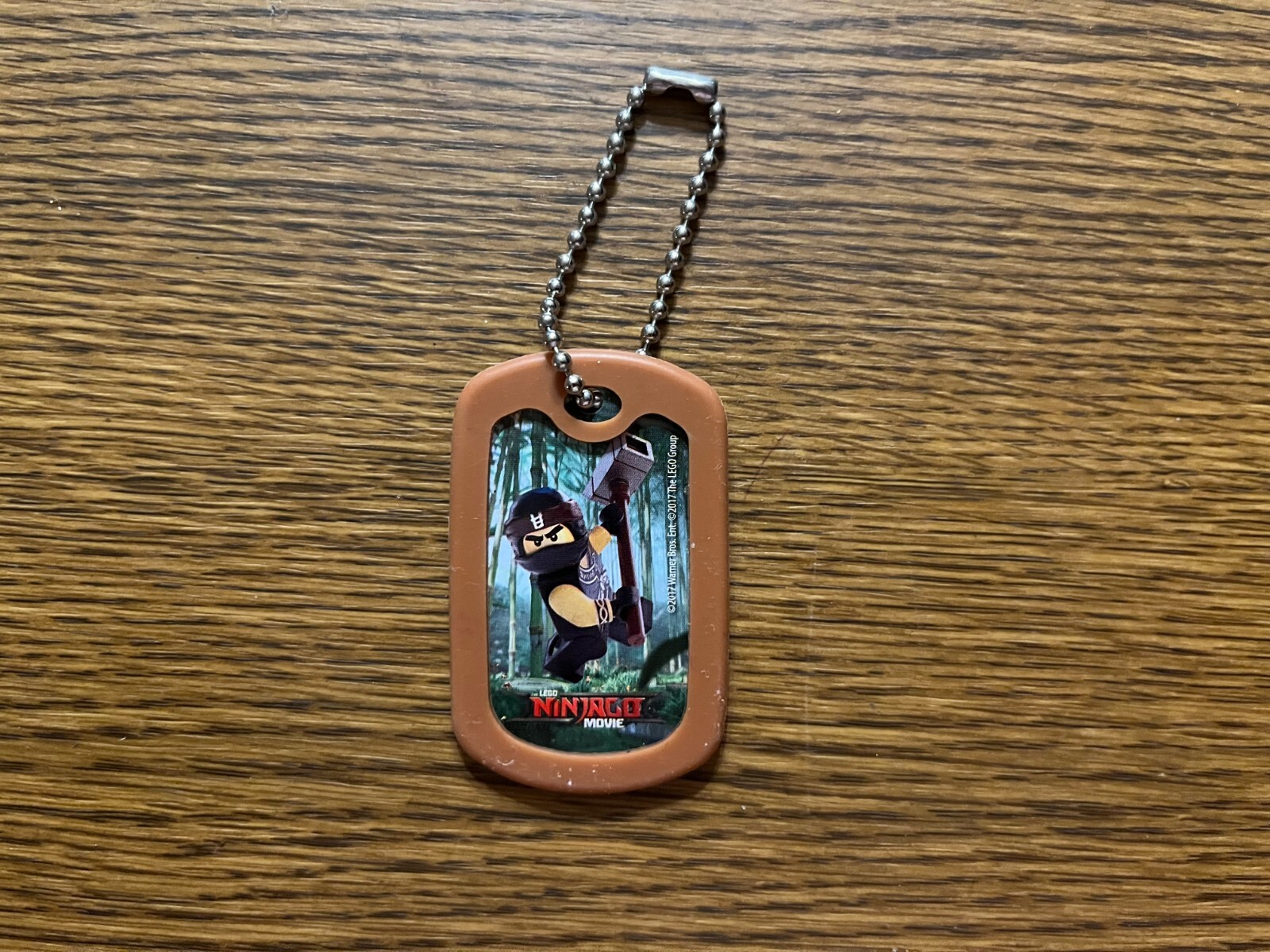 Lego Ninjago Movie Promotional Dog Tag Keychain - Brown (1 of 7)