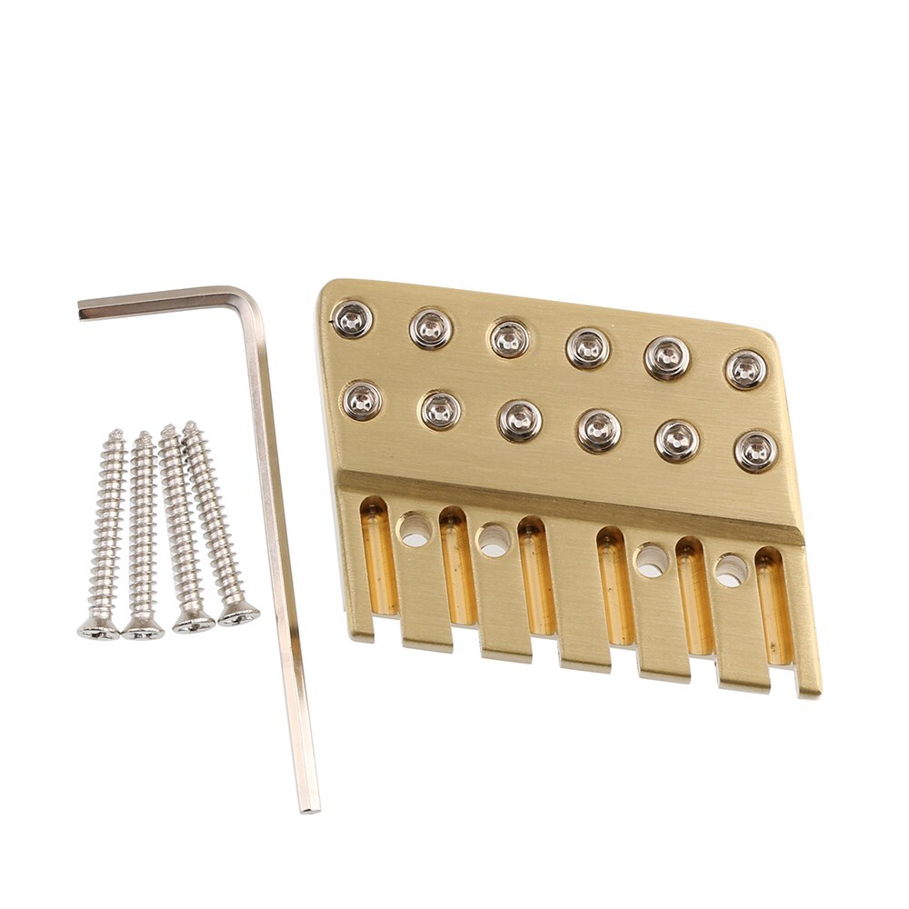 Fanned Frets Headless Guitar Brass String Lock Top Locking Nut 6 String