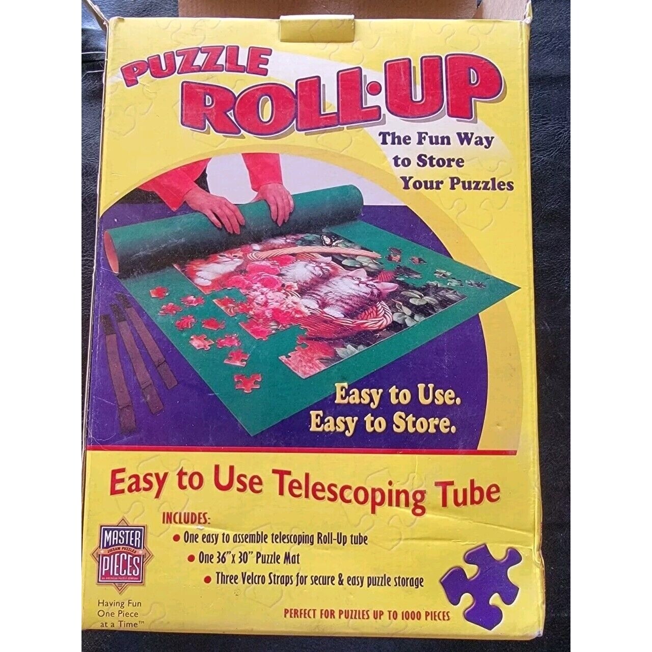 MasterPieces Jigsaw Puzzle Roll-Up Mat – 36"x30" Stow & Go Storage Up to 1000 pc