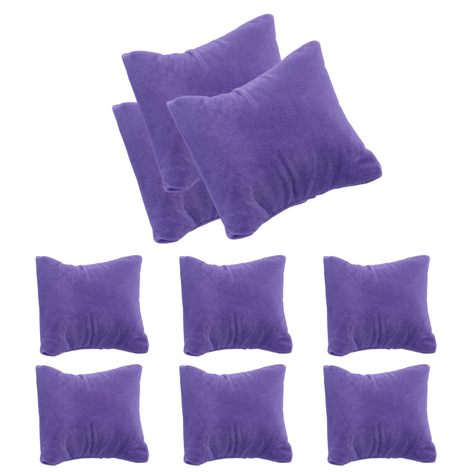 12pcs Velvet Bracelet Watch Pillow, Jewelry Display Pillow for Bracelet Purple