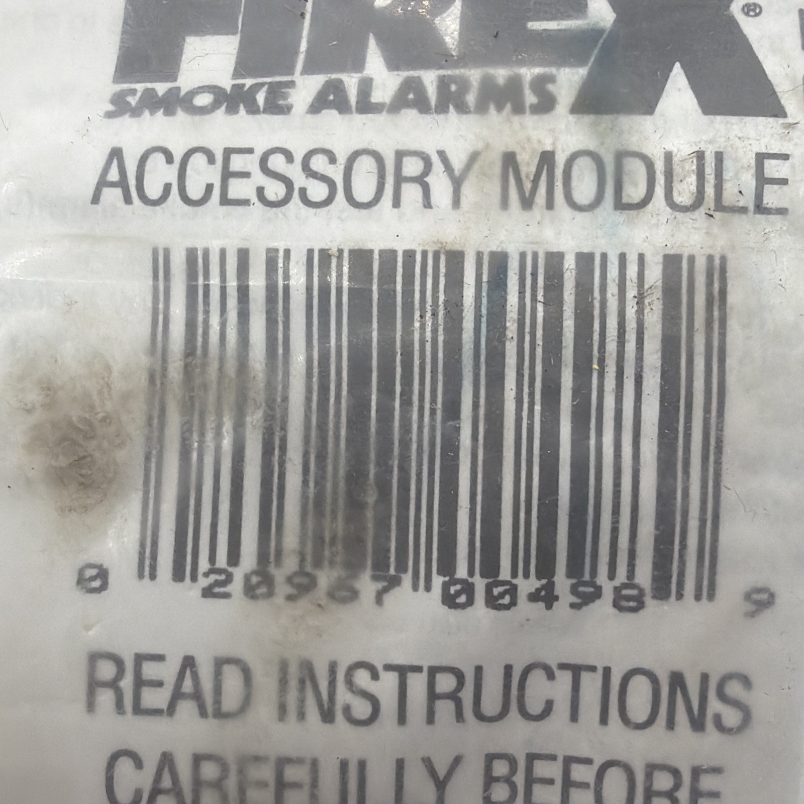 Firex Smoke Alarm Accessory Module 0498 NEW SEALED