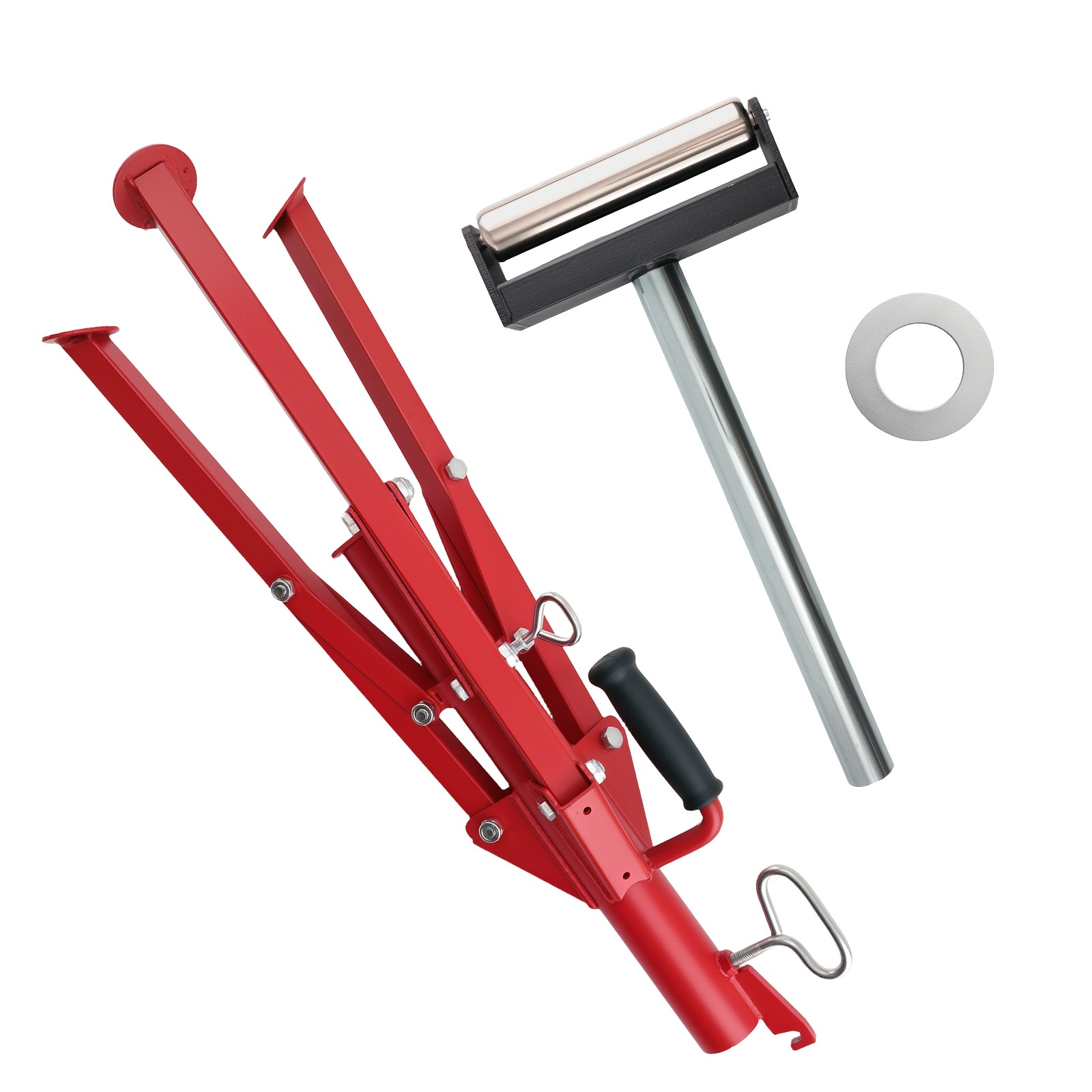 Adjustable Roller Support 2500lbs Capacity 27.6-52in Height Triangular Stand