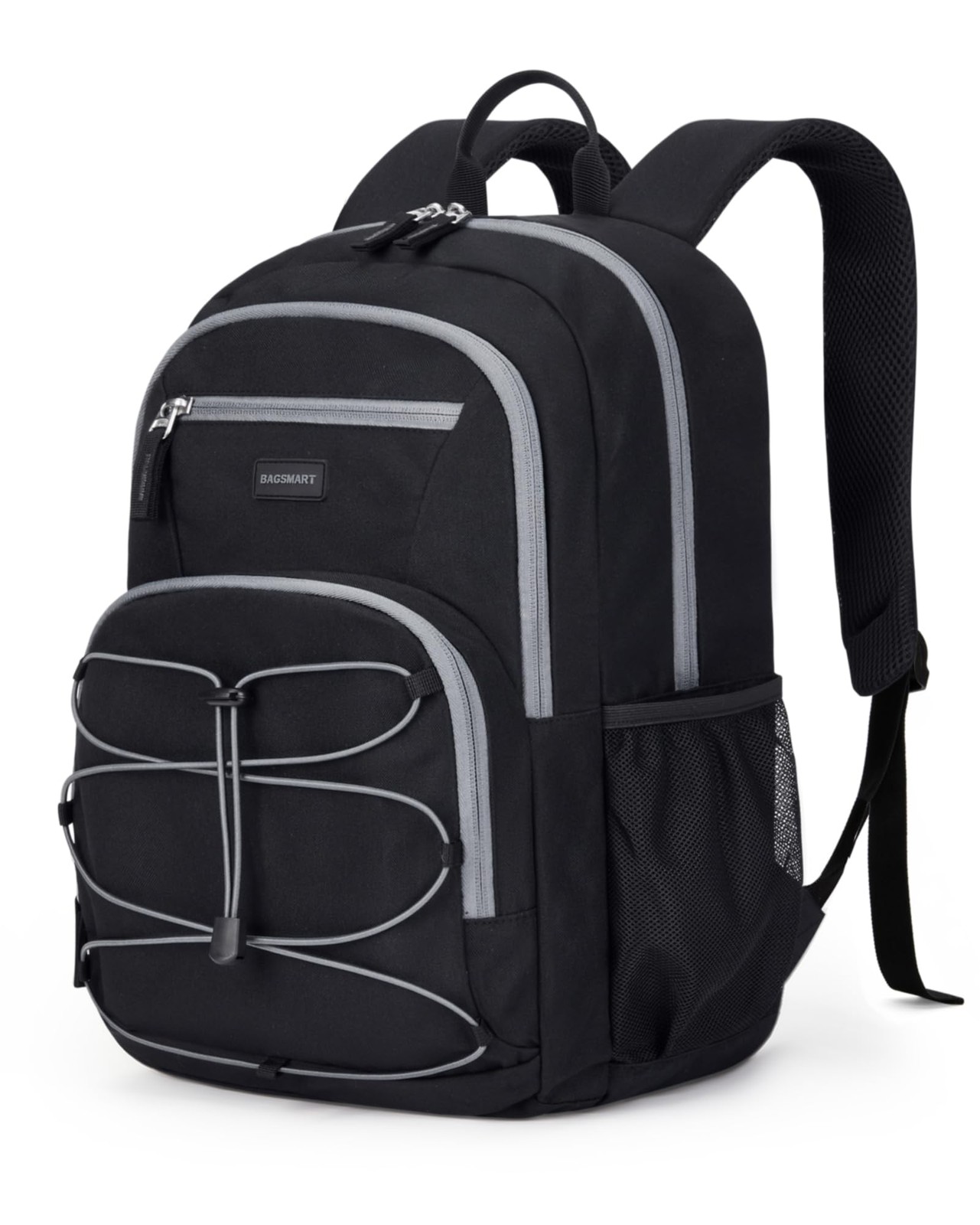 BAGSMART College Laptop Backpack, 15.6 Inch Travel Backpack inch, Black