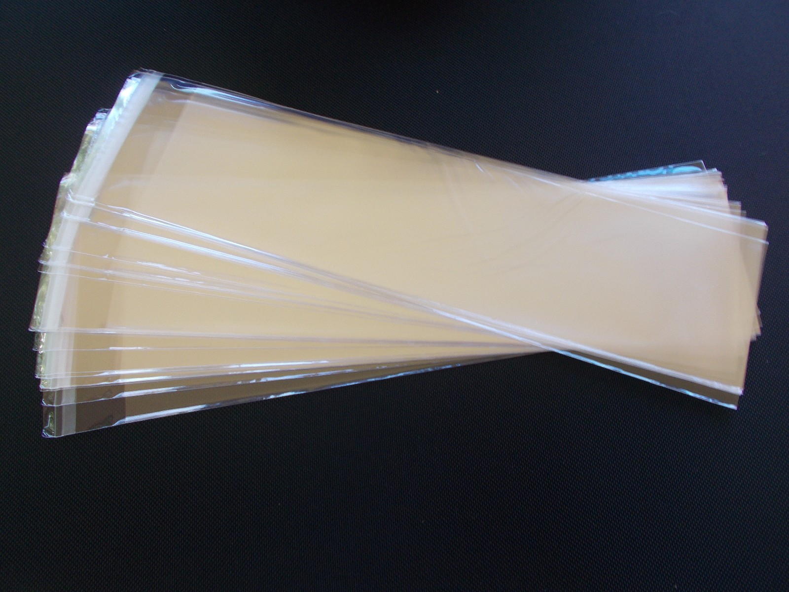 100 Clear Cello Treat Bag Envelopes 2 1/2 X 8" for Bookmarks Sweets Candy Canes