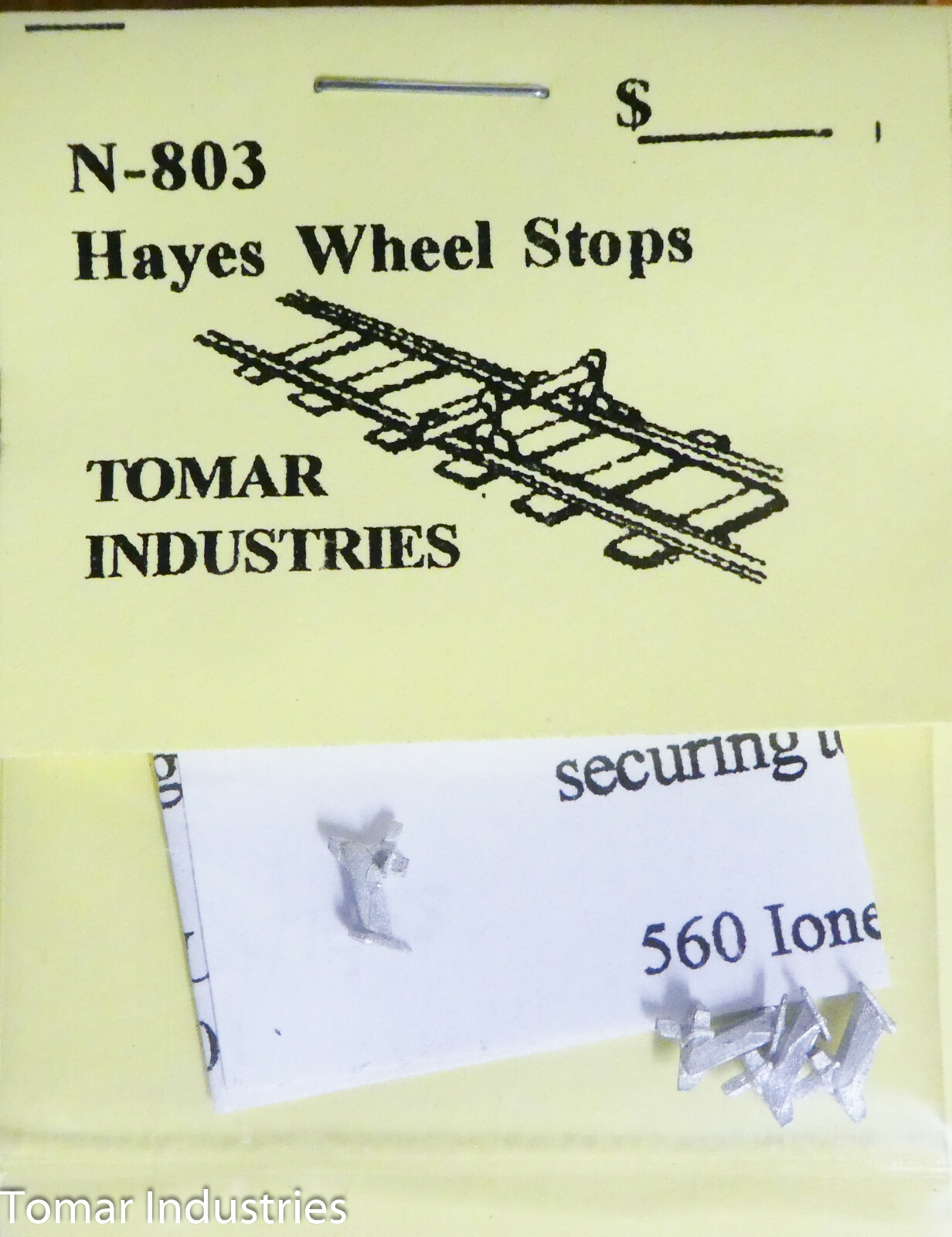 Tomar N #N-803 Hayes Wheel Stops (White Metal Castings) 1:160th Scale