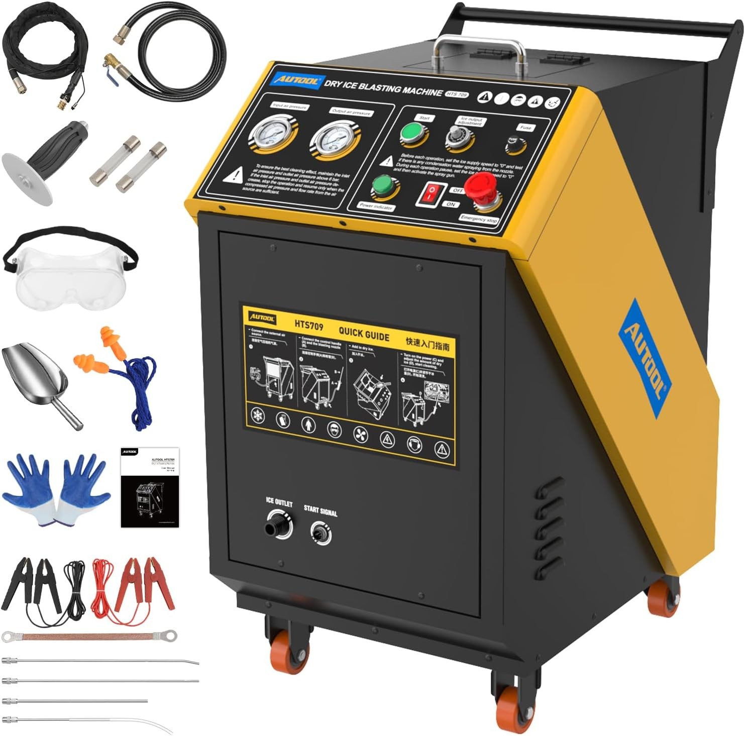 Dry Ice Blasting Machine Professional Engine Carbon Dry Ice Cleaning Machine US