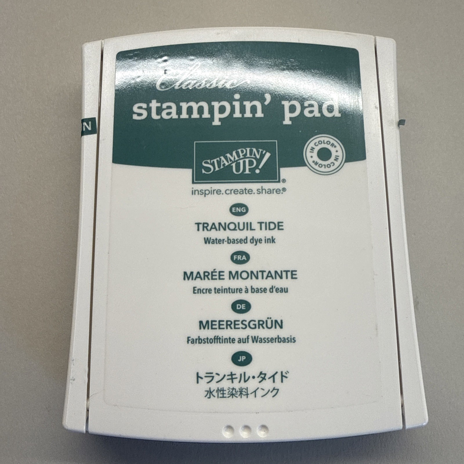 Stampin' Up! Pad Water Based Dye Ink Tranquil Tide 144085